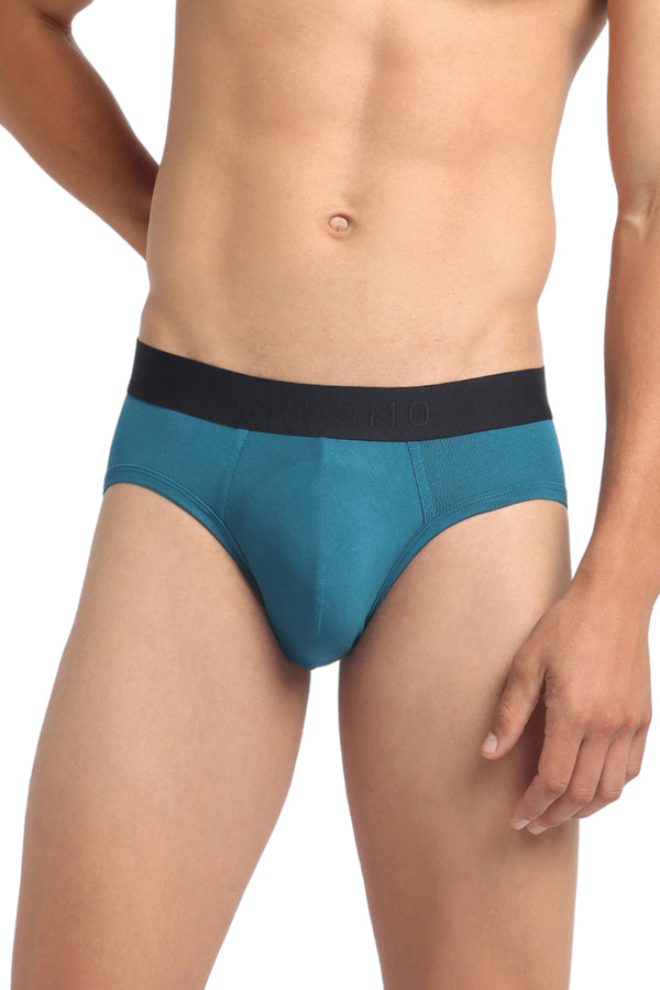 Fusion Brief Pack of 3 Blue Cruise, Combat & El vino (Aqua Blue, Bottle Green, & Maroon)