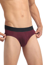 Fusion Brief Pack of 2 Blue Cruiser & El vino (Aqua Blue & Maroon)