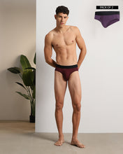 Fusion Brief Pack of 2 El vino & Mulberry (Maroon & Purple)