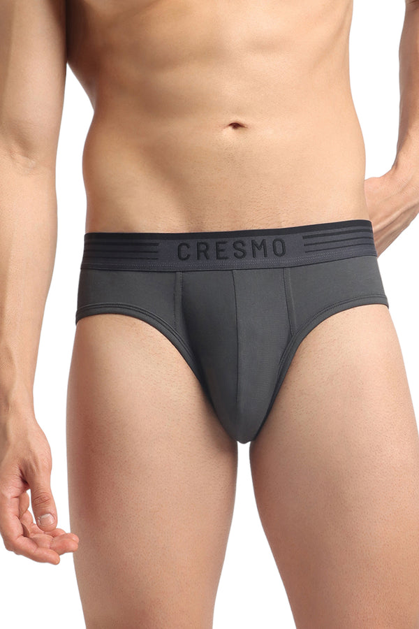 Civic Brief Pack of 2 Slate Stone-Intense Black (Dark Grey-Black)