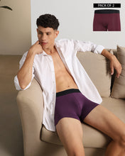 Fusion Trunk Pack of 2 El vino & Mulberry (Maroon & Purple)