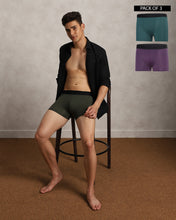 Fusion Trunk Pack of 3 Mulberry, Escapade, & Combat (Purple, Teal Green, & Bottle Green)