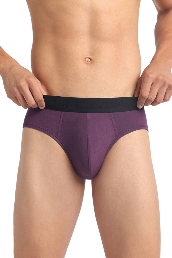 Fusion Brief Pack of 2 Combat & Mulberry (Bottle Green & Purple)